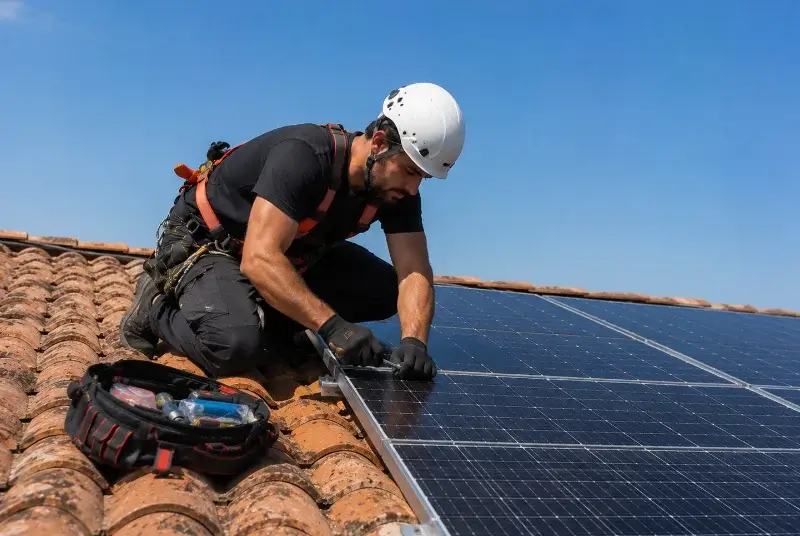 Maintenance et monitoring de panneaux solaires à Mornans