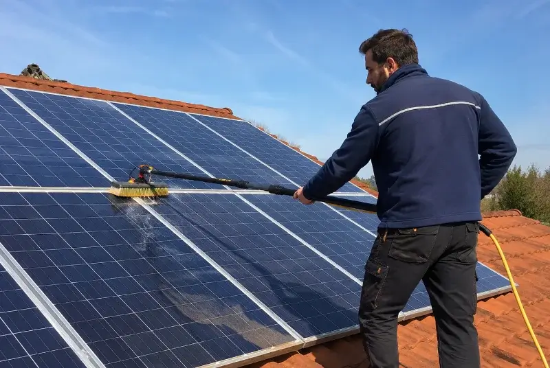 Nettoyage et entretien de panneaux solaires à Mornans